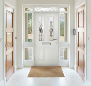 White composite door interior image