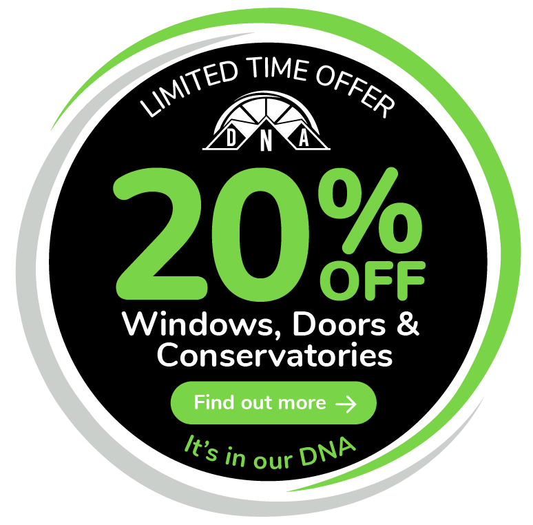 20% off Windows, Doors & Conservatories